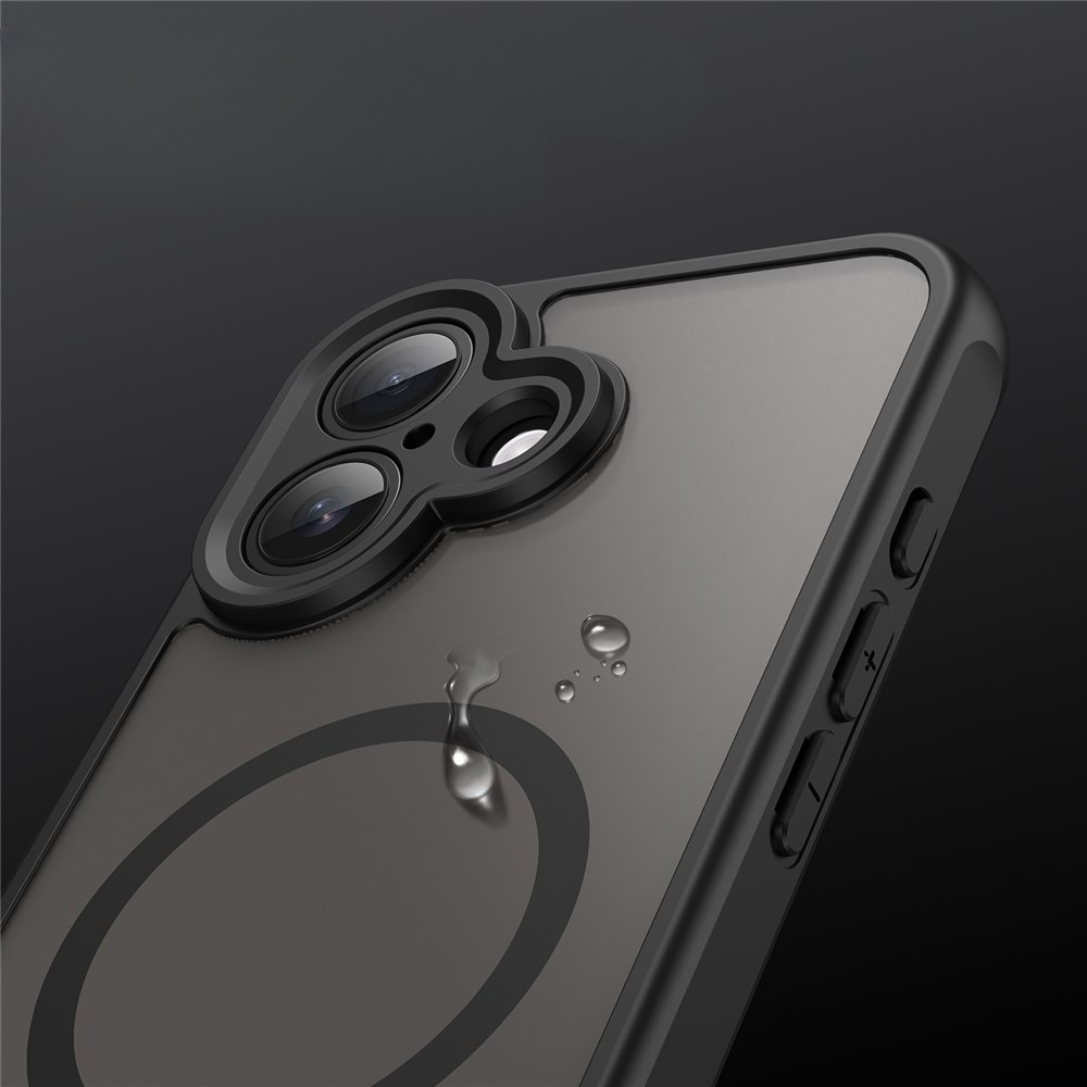 iPhone 17 MagSafe Hybrid Hülle mit TPU Bumper - Schwarz