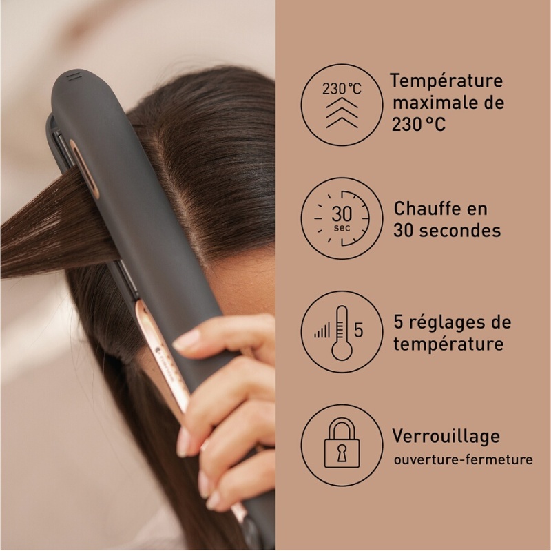 Lisseur Panasonic EH-PHS9KK825 Style lisse, soyeux, brillant