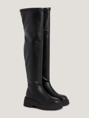 Botas de cano alto com sola grossa