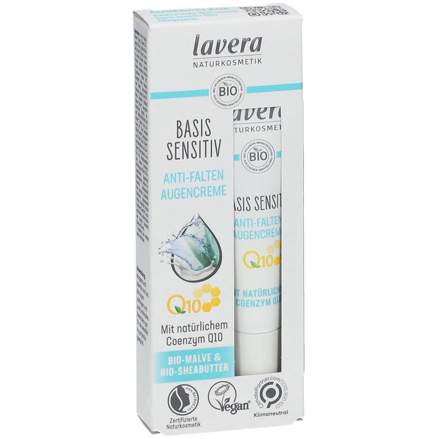 lavera basis sensitv Anti-Aging Augencreme Q10