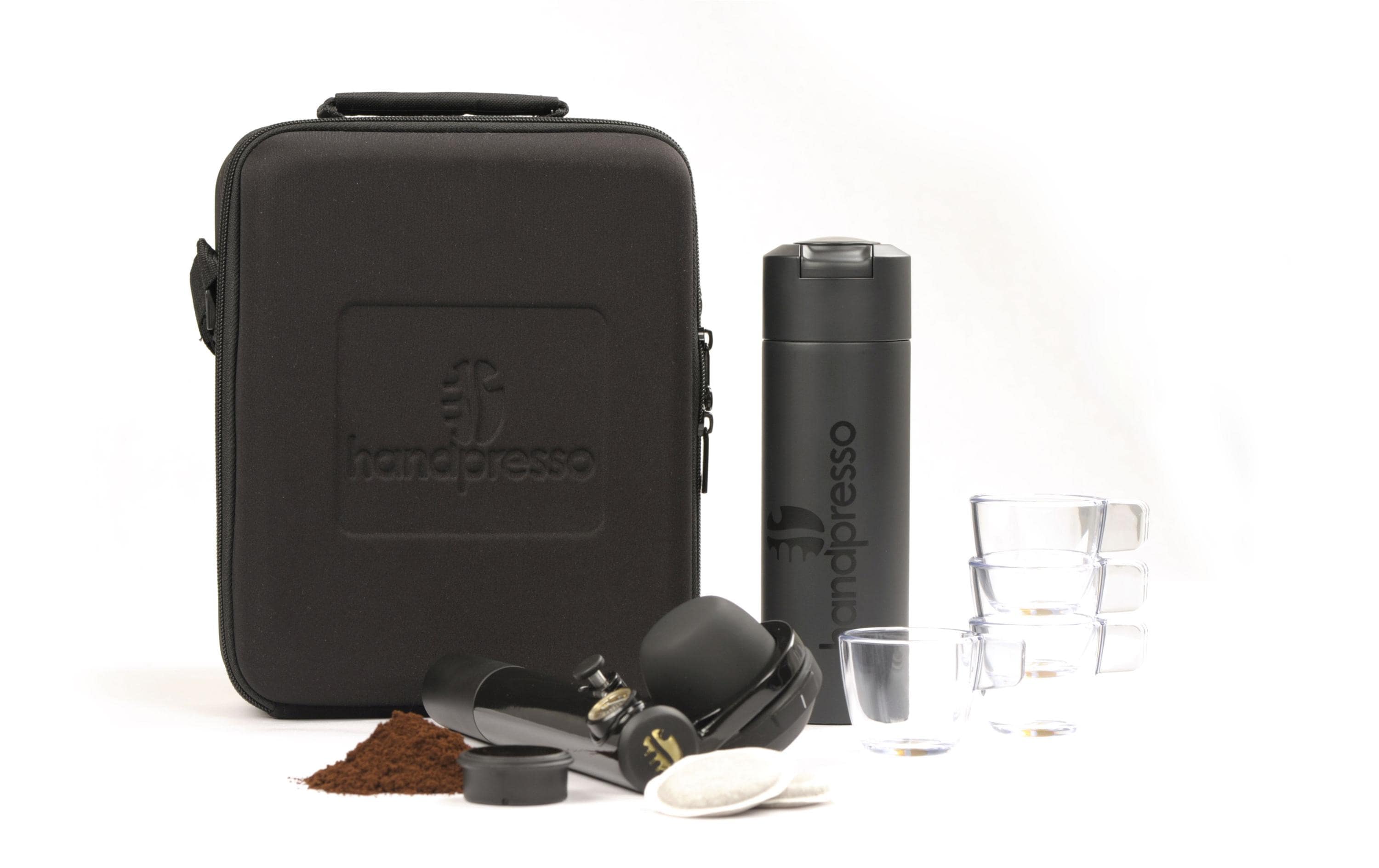 Reisekaffeemaschine Outdoor Set Hybrid E.S.E. Pads<br>Set für mobilen Espresso-Genuss