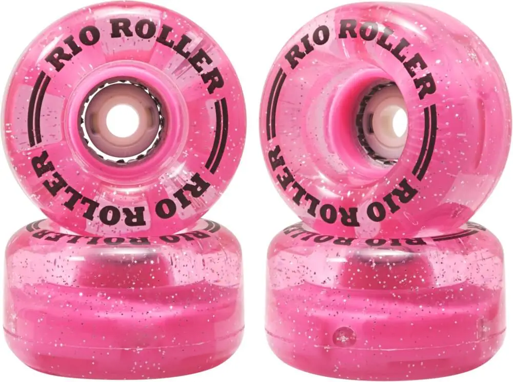 Rio Roller Light Up Rulleskøjte Hjul Side By Side 4-Pak