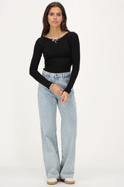 Zwarte top met lage rug