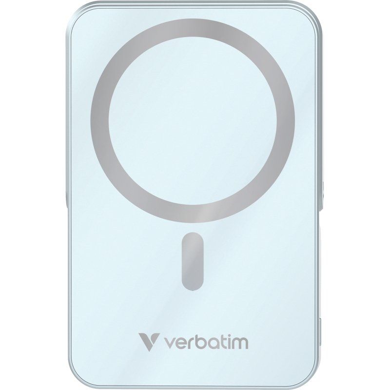 Verbatim Charge 'n' Go Magnetic Wireless Lithium Polymère (LiPo) 10000 mAh Recharge sans fil Bleu