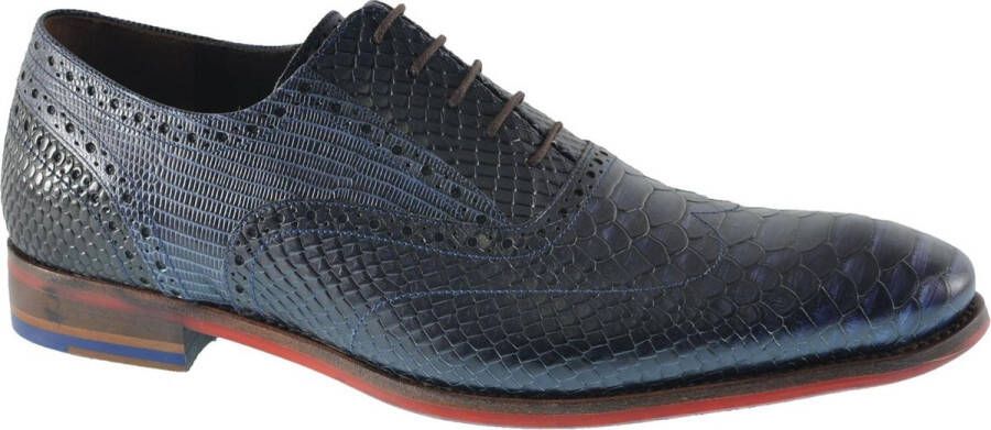 Floris van bommel De Stapper 05.17 Dark Blue G+ Wijdte Veterschoenen