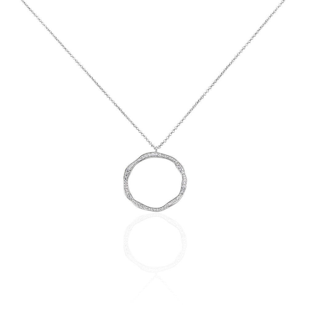 Collier Catalina Argent Blanc Oxyde De Zirconium