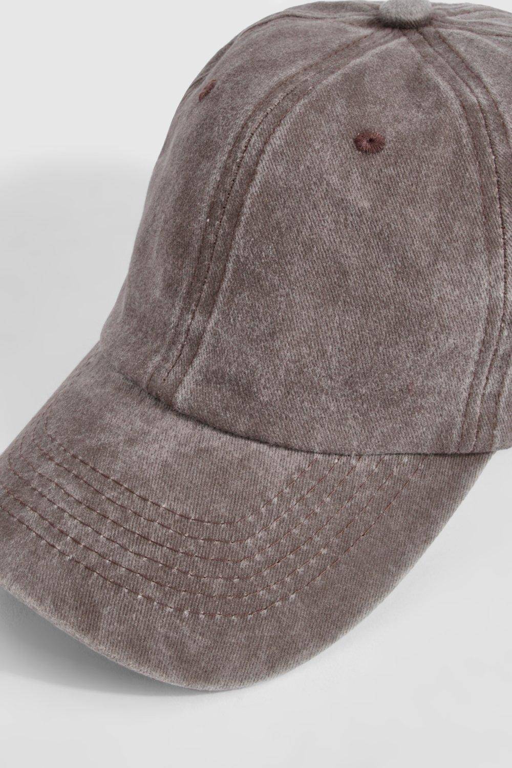 boohoo Casquette De Baseball Délavée Chocolat