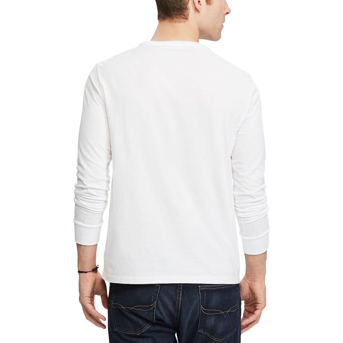 POLO RALPH LAUREN<br>Camiseta de manga comprida, corte slim personalizado