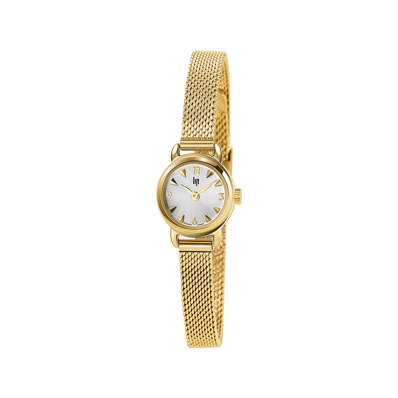 Montre Lip femme acier doré