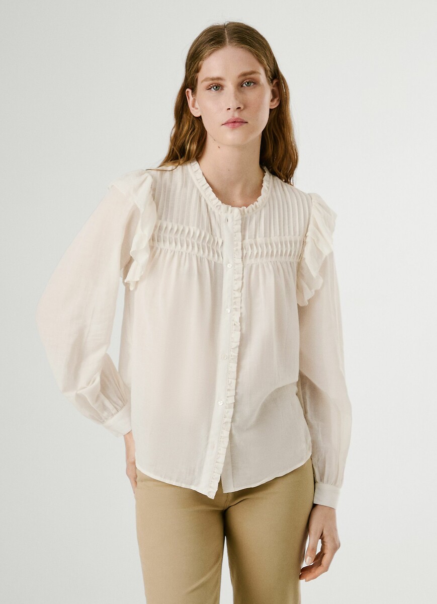 PEPE JEANS<br>Blusa com babados LOIR