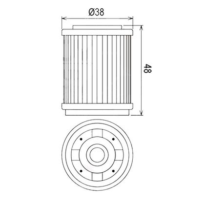 Filtre à huile HifloFiltro HF143 Type origine