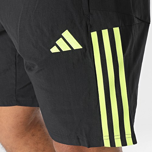 Short Jogging A Bandes Arsenal HZ2164 Noir