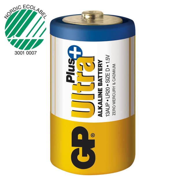 Ultra Plus alkalisk D LR20 2-p