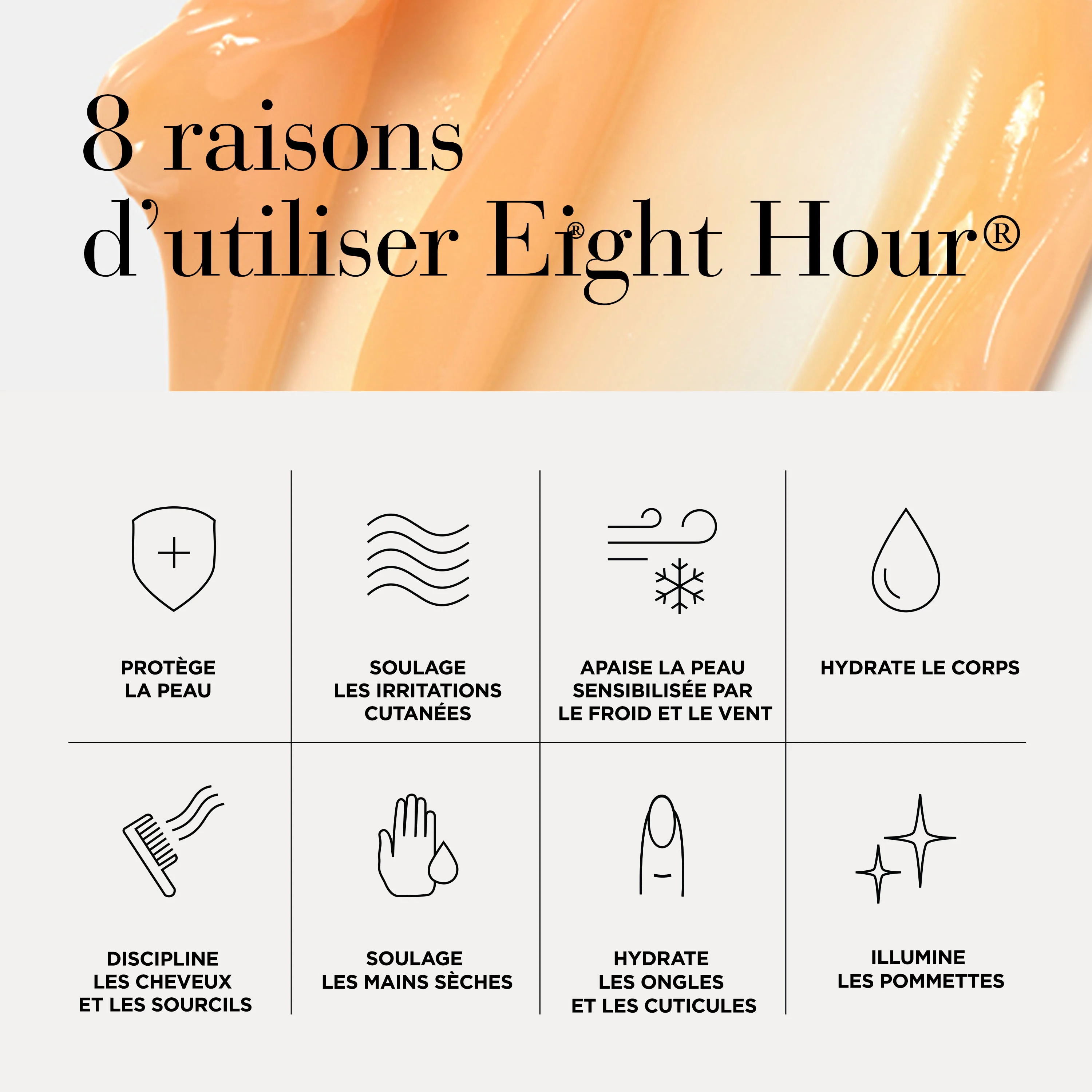 Eight Hour Baume Apaisant Réparateur Légèrement Parfumé |