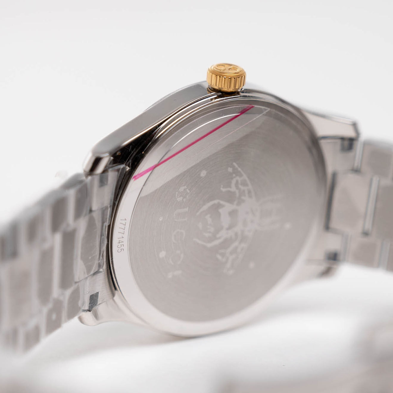 Gucci Montre en Acier G-timeless médium 38mm bicolore - Très bon état