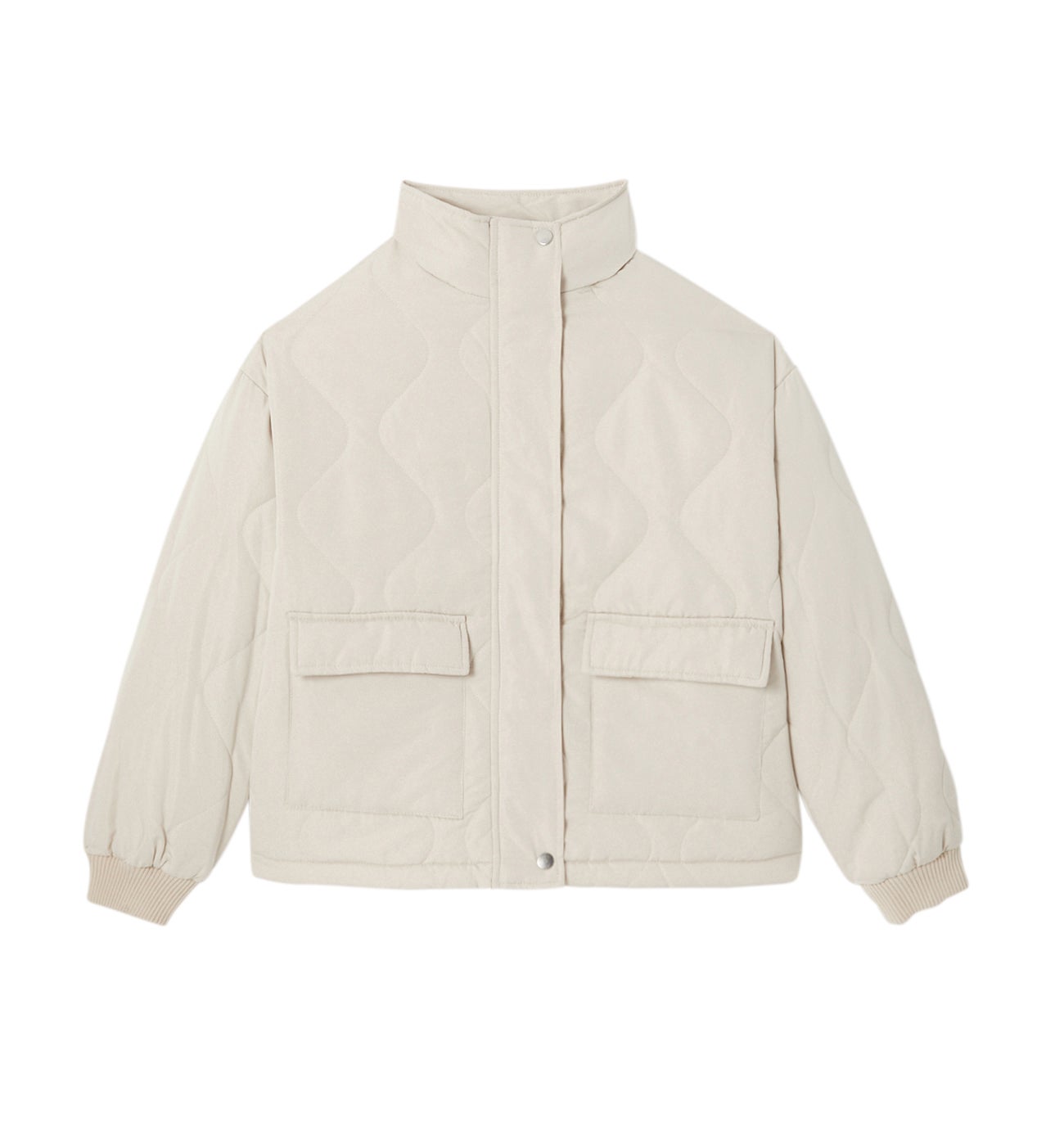 Blouson matelassé oversize - Beige