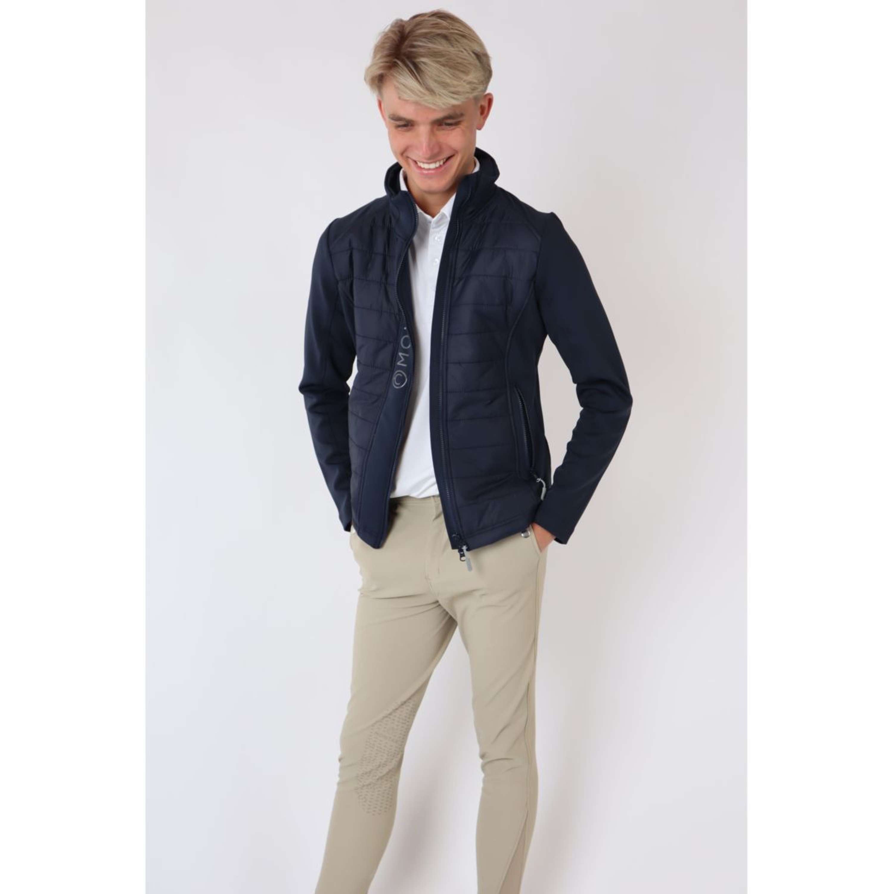 Montar Jas Emanuel Quilt Unisex Donkerblauw
