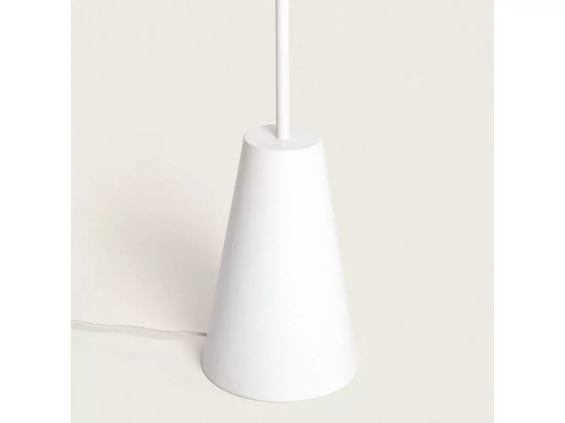 Lampadaire Raphia et Verre Erede Naturel