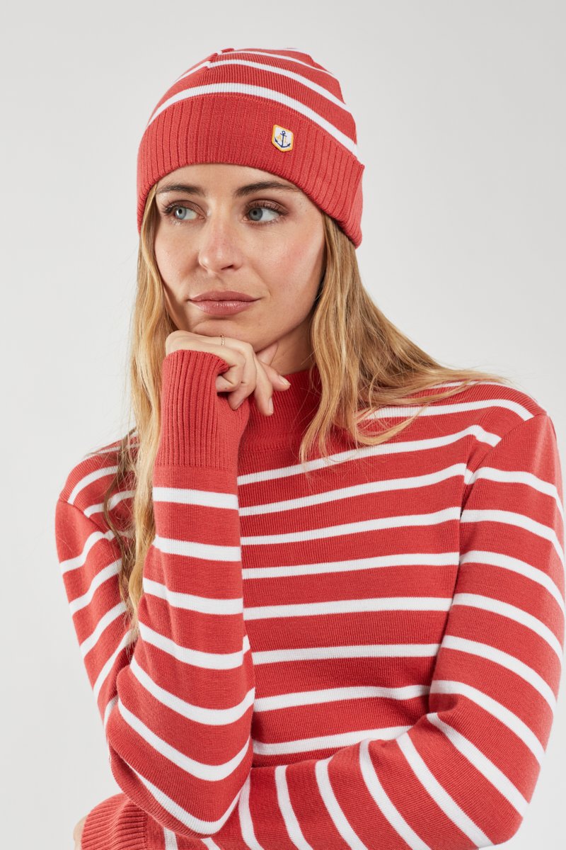 Bonnet rayé - laine
