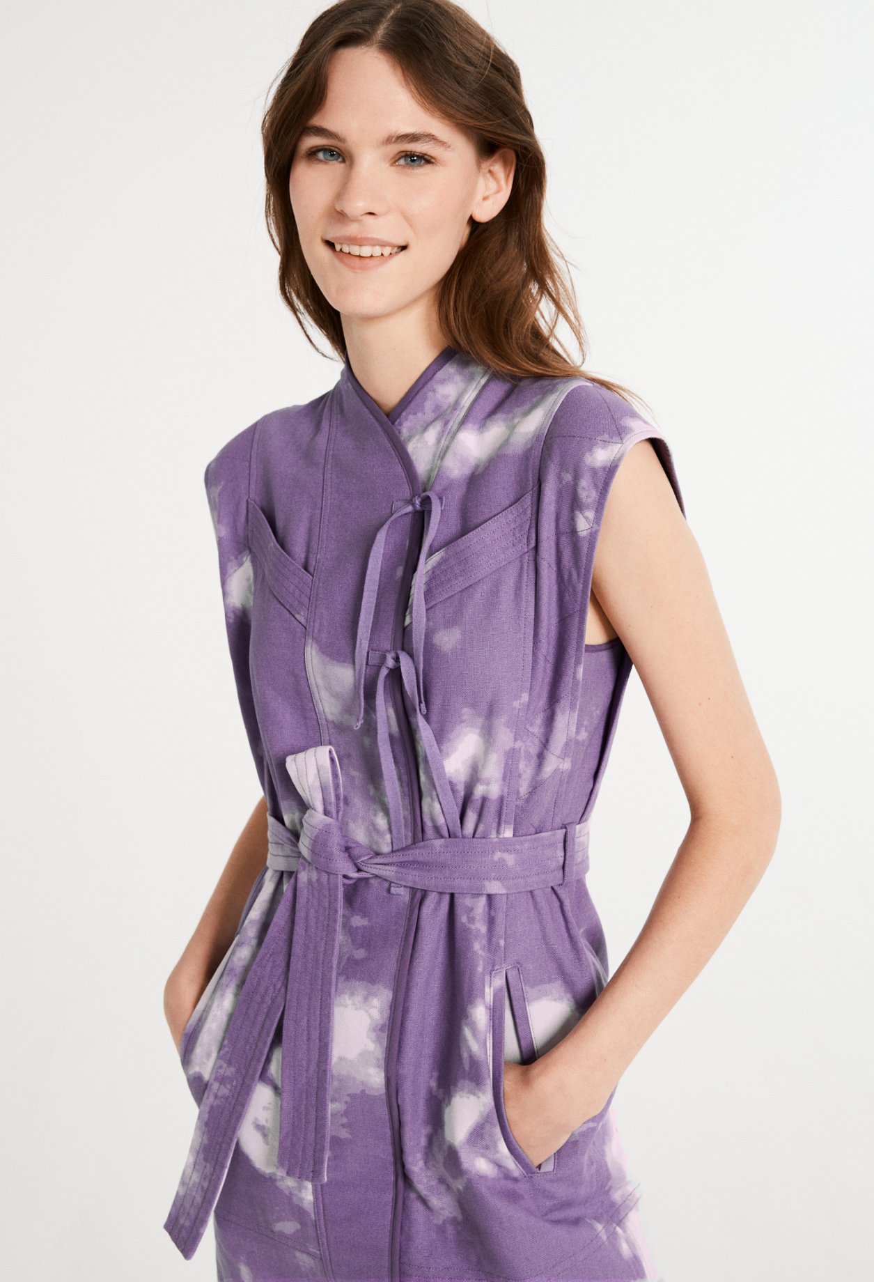 Robe courte imprimee