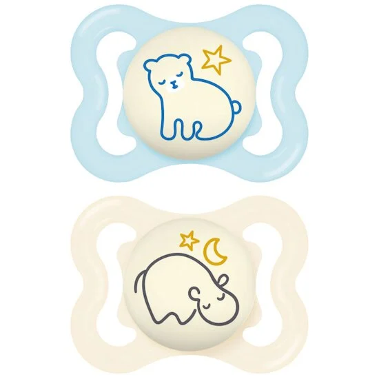 Lot de 2 Sucettes Supreme Nuit 2-6M   Aléatoire        de               Mam