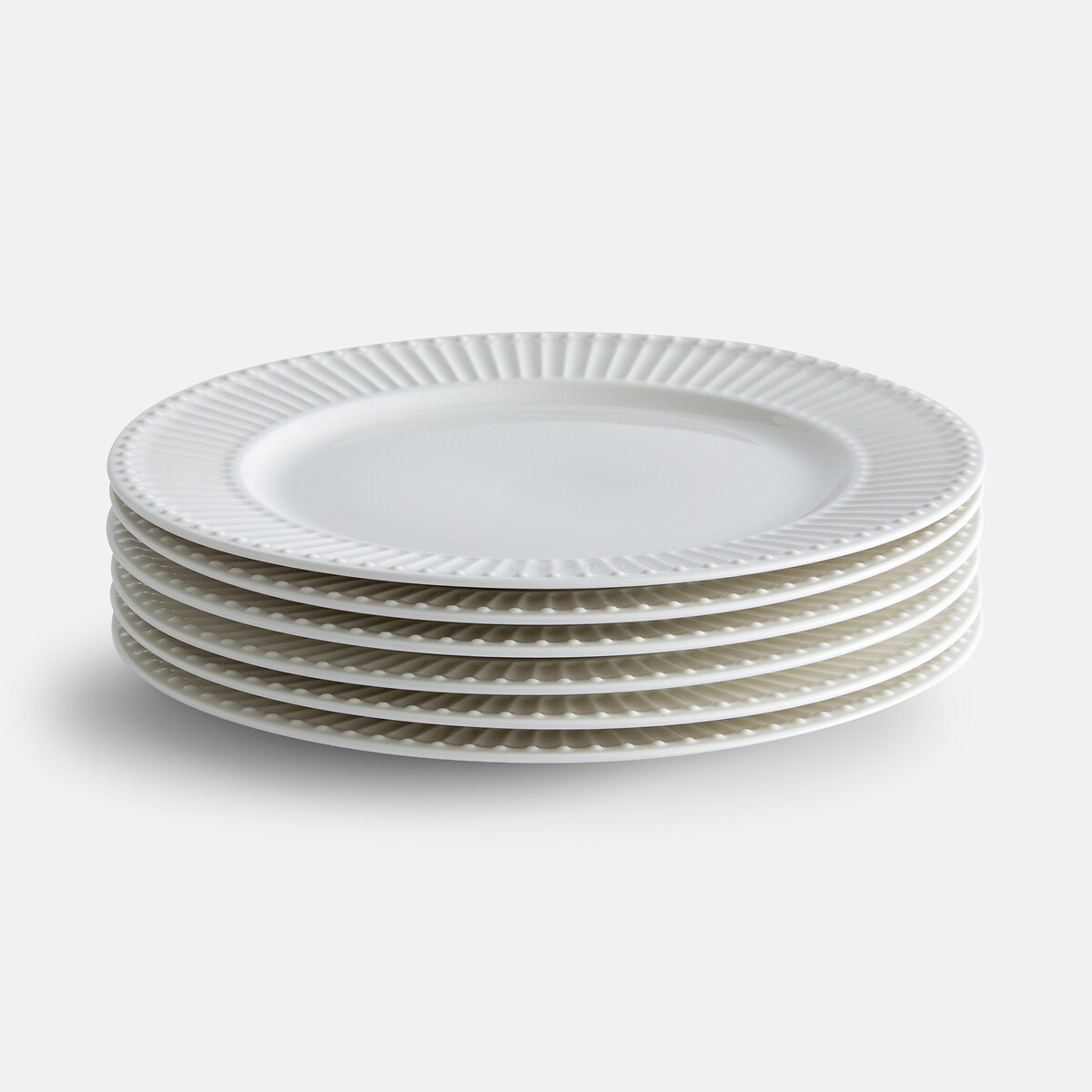 LA REDOUTE INTERIEURS<br>Conjunto de 6 pratos de porcelana, Jewely
