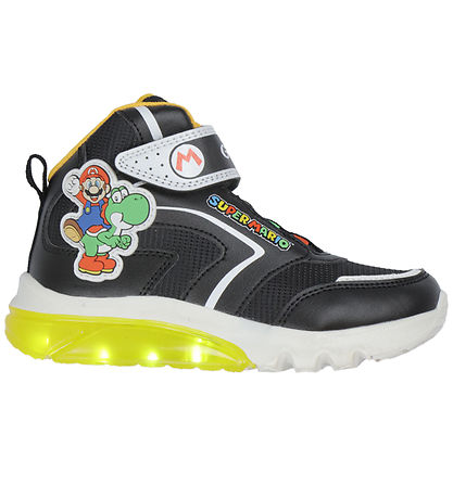 Geox Stiefel m. Light - J Ciberdron - Super Mario - Schwarz/Gelb