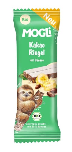 MOGLi Bio Kakao Riegel mit Banane