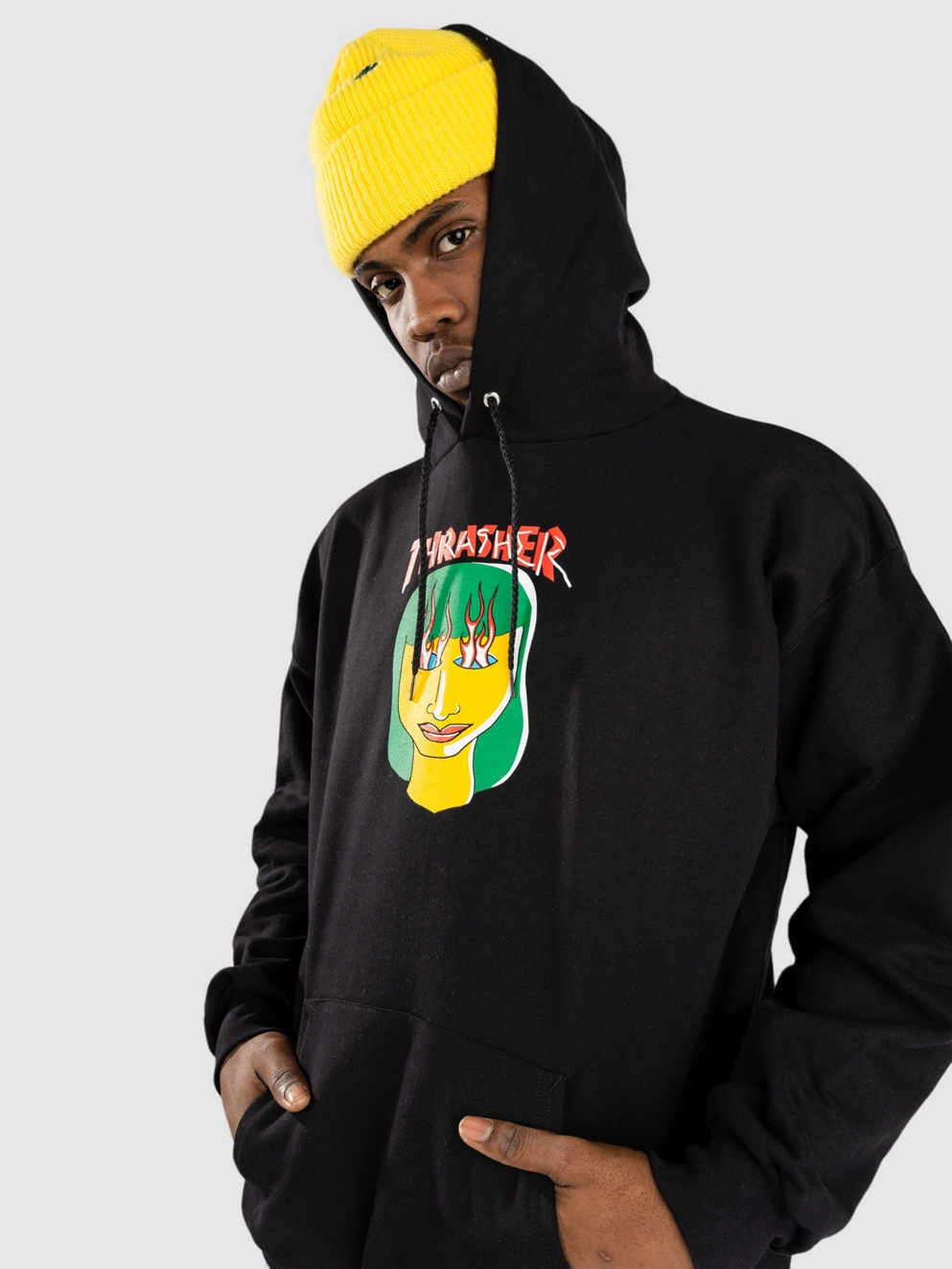 Thrasher Talk Shit By Gonz Hoodie black