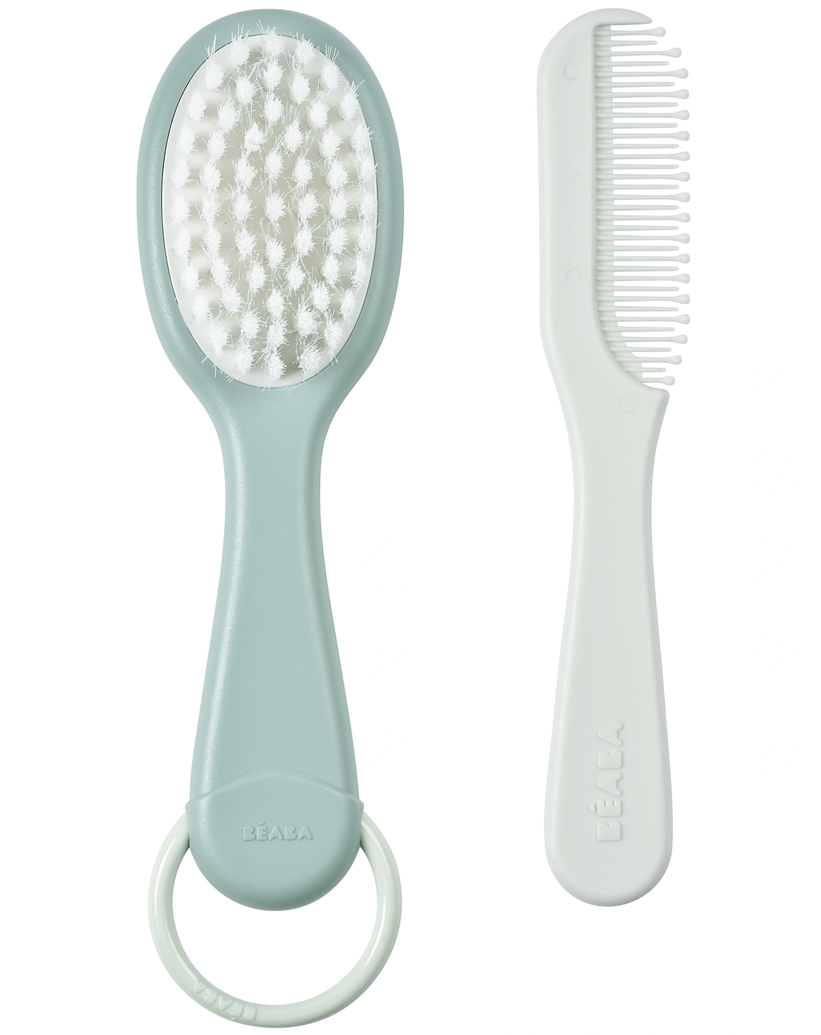 Haarbürste BABY CARE mit Kamm in green blue