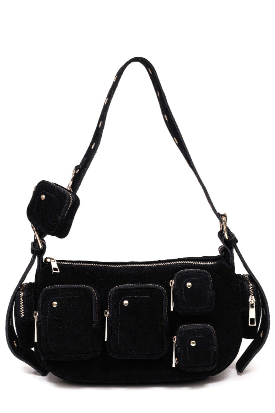 Núnoo Alimakka Pocket Suede W. Gold black