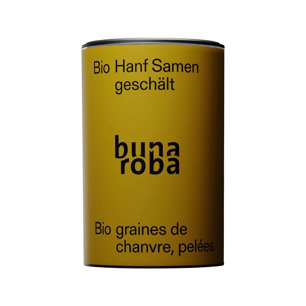 BUNAROBA Hanf Samen<br>200 g, Dose, geschält