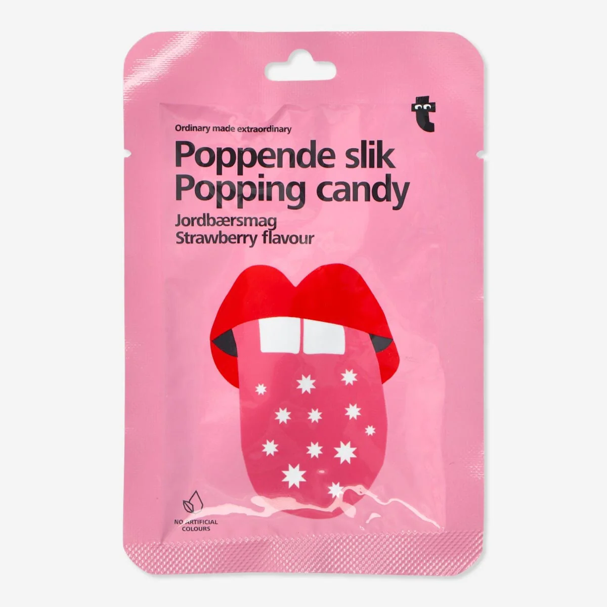 Poppende slik - Jordbærsmag