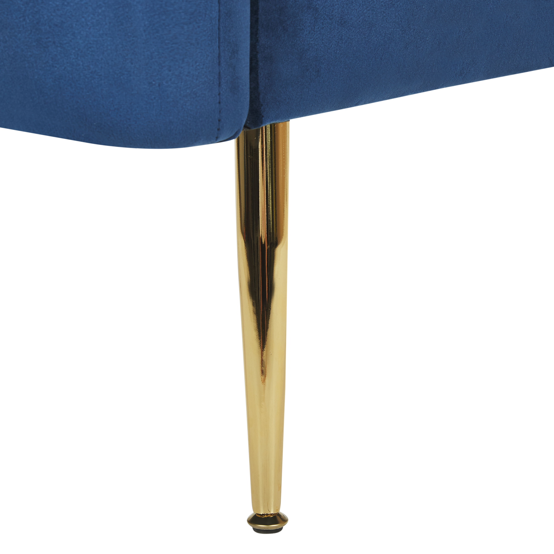 Beliani - LACONIA - Fauteuil - Donkerblauw - Fluweel