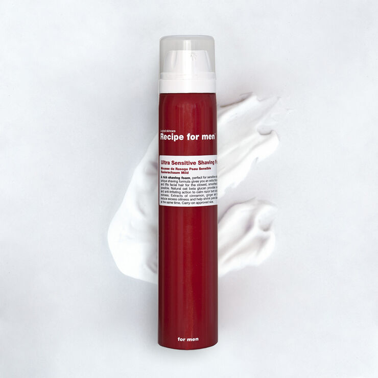 Recipe For Men Ultra Sensitive Shaving Foam 100 ml.