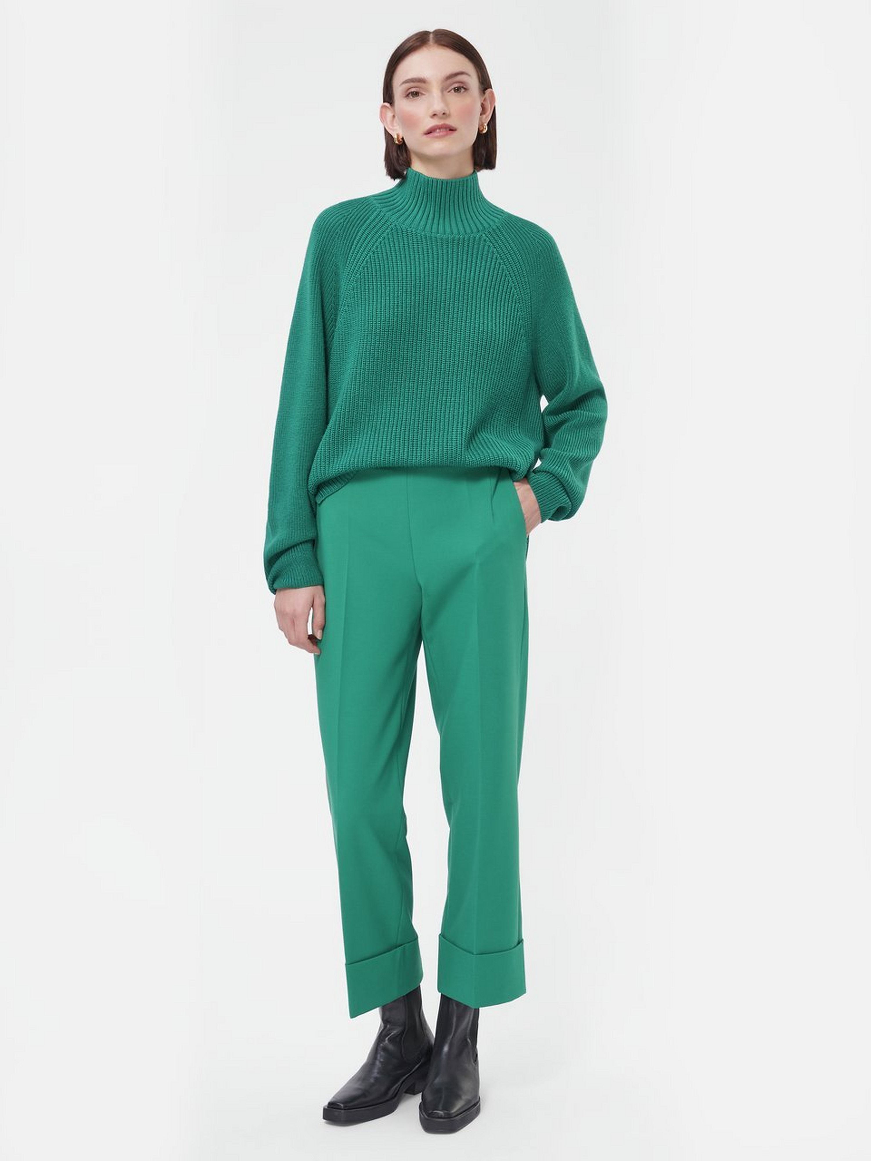 Pullover mit Stehkragen