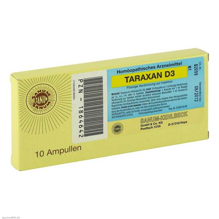Taraxan D 3 Injektion Ampullen, 10X1 ml