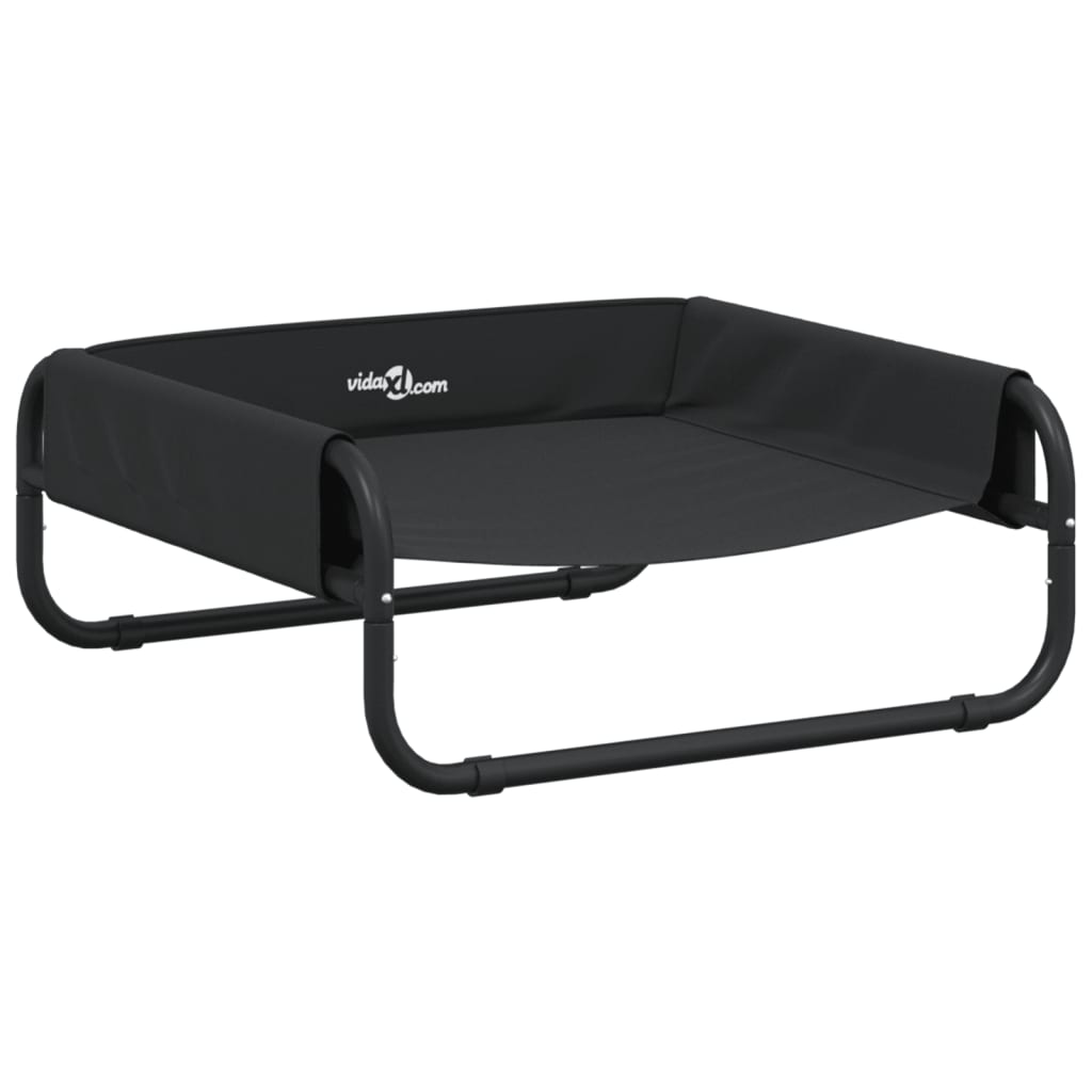 Cama elevada para cães vidaXL em tecido Oxford e aço cinza antracite