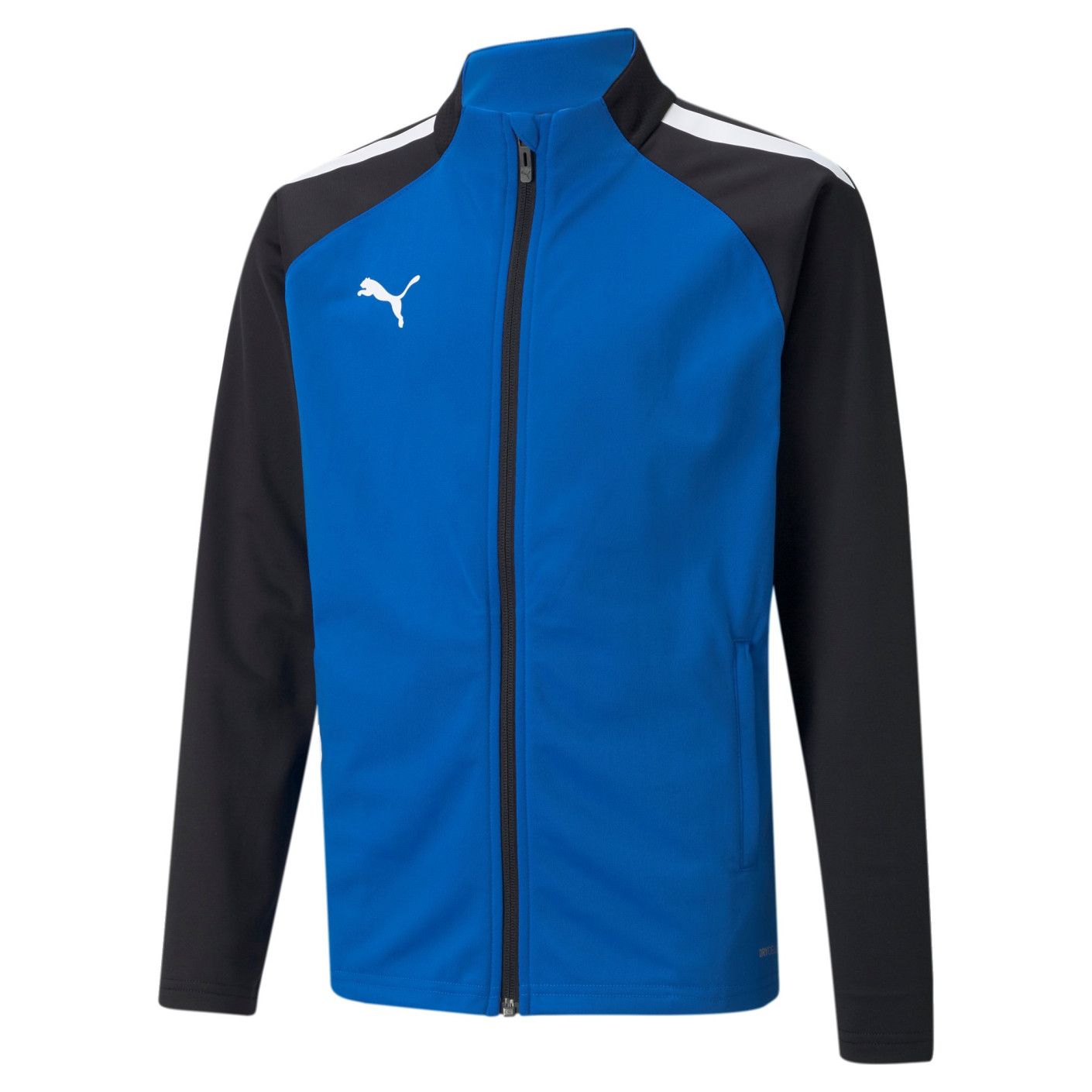 PUMA teamLIGA Full-Zip Trainingspak Kids Blauw Zwart