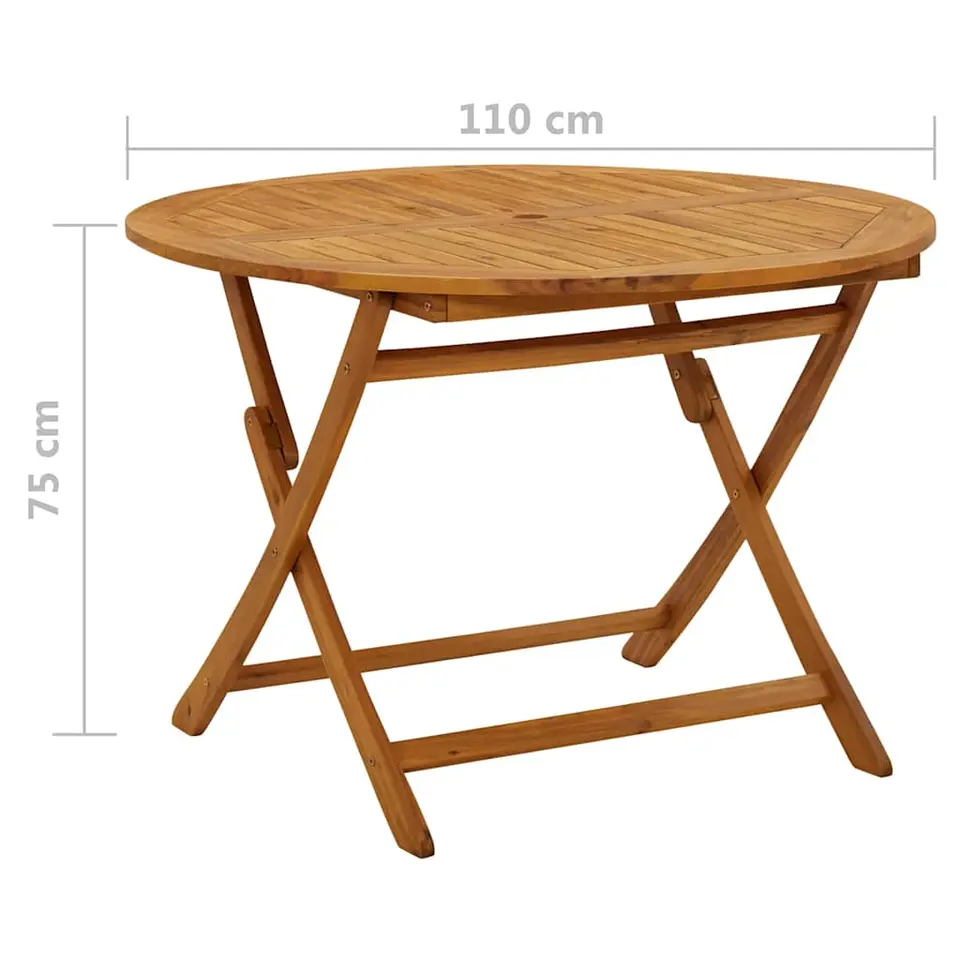 vidaXL - Tuintafel - Bruin - Acaciahout