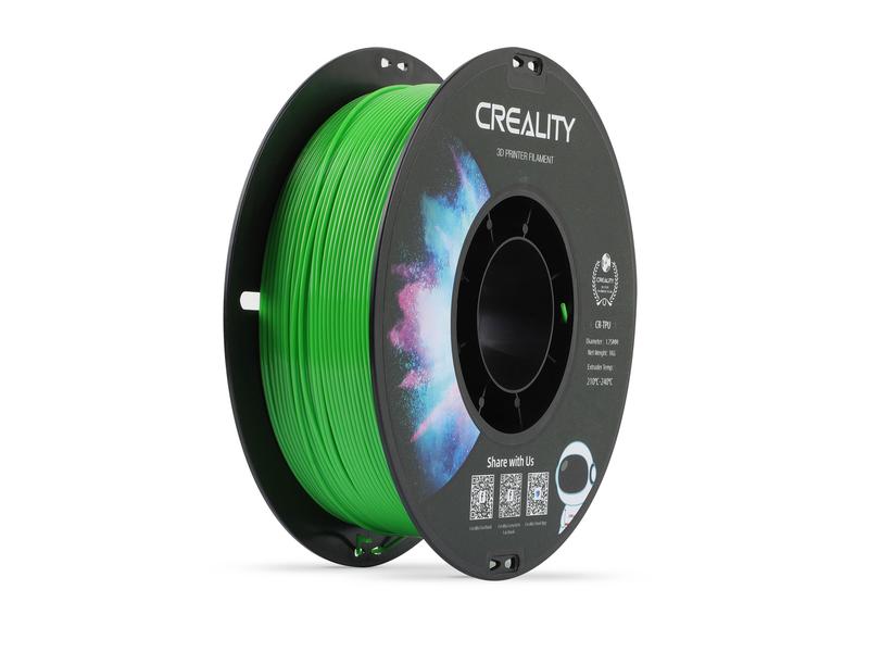 Creality Filament TPU, Grün, 1.75 mm, 1 kg Hochwertiges TPU Filament für 3D-Drucker