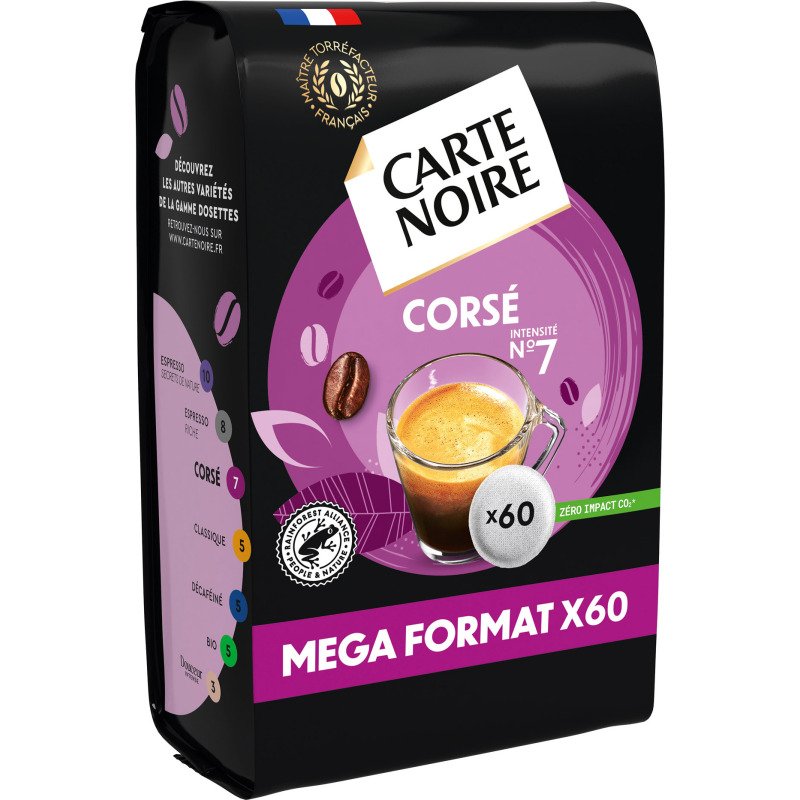 Dosettes de café Carte Noire Corsé N° 7 - Paquet de 60