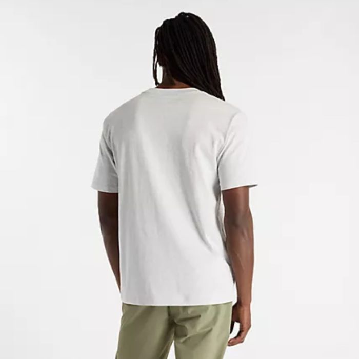 New Balance Herre T-shirts Athletics Logo SS Tee Grå