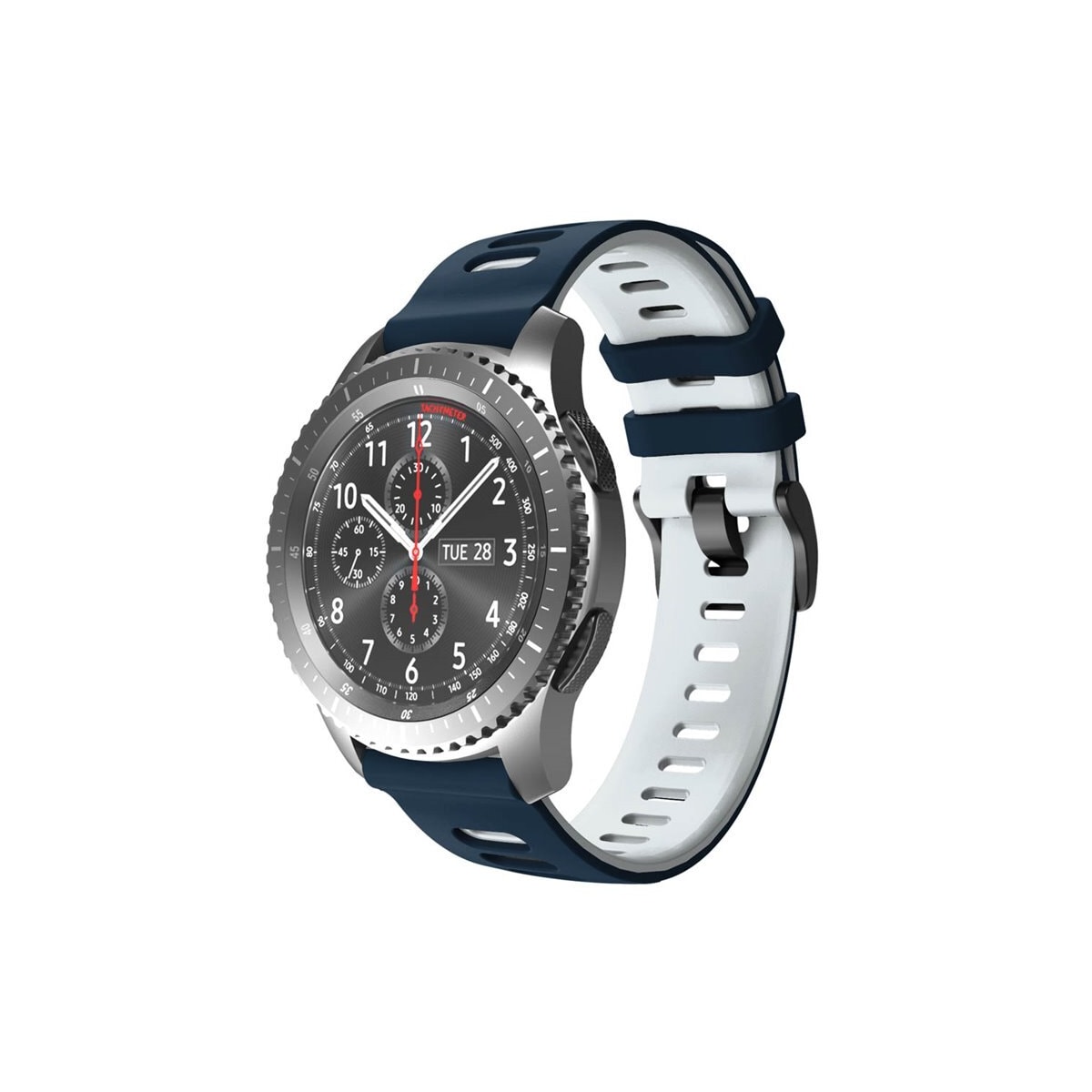 Twin Sport armbånd Samsung Galaxy Gear S3 - Blå/hvit