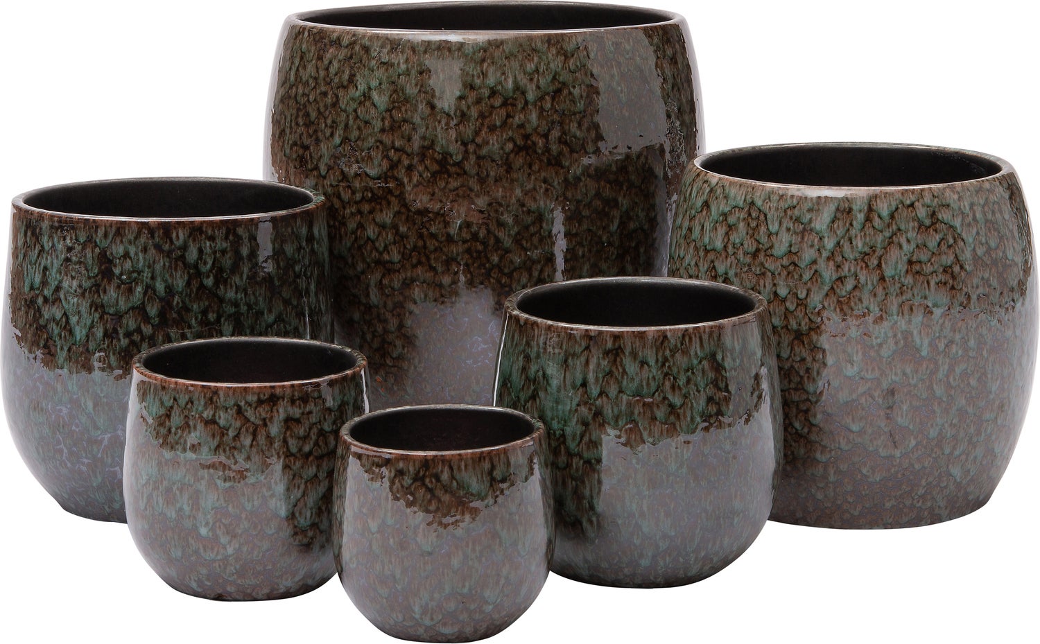Intratuin bloempot Braz groen D 16 H 16 cm