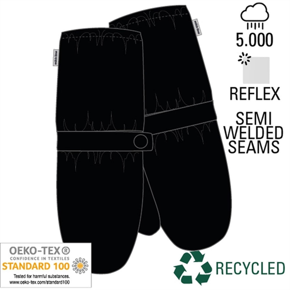 Luffer m. Fleece Black - Mikk-Line → Luksusbaby.dk