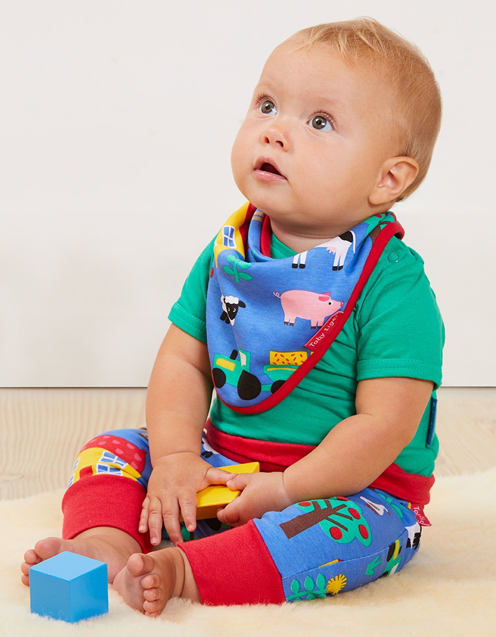 Toby Tiger Babyhose mit Bauernhof Print