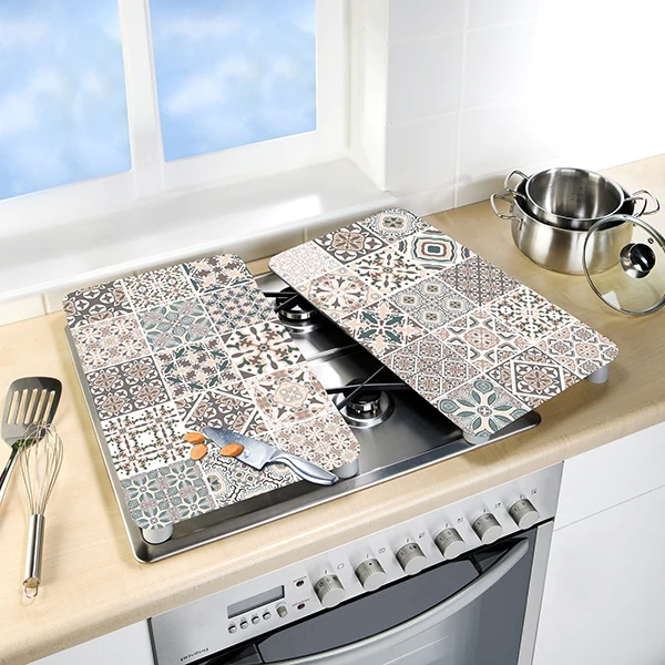 Set 2 couvre-plaques Carreaux Wenko by Maximex