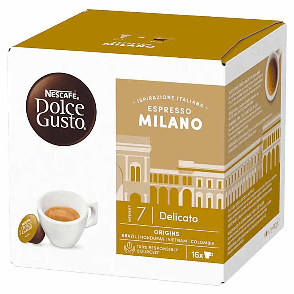 Nescafé Dolce Gusto Espresso Milano Kaffeekapseln 16er Pack Intensity 7 MHD:31.5.25