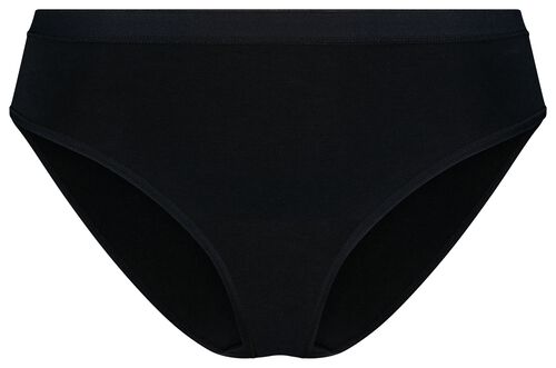 slip femme doux coton noir